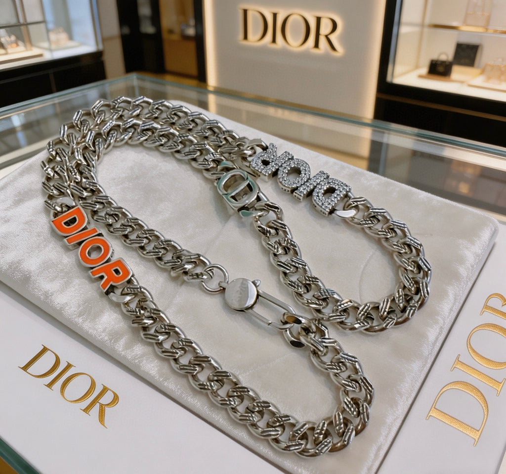 Dior Colored Disc Heavy Chain Necklace - product image 1