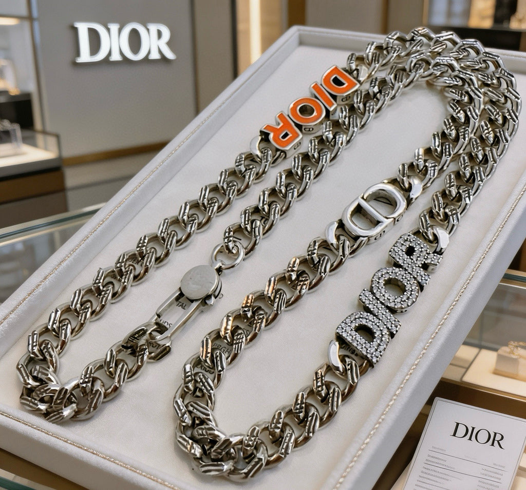 Dior Colored Disc Heavy Chain Necklace - product image 4