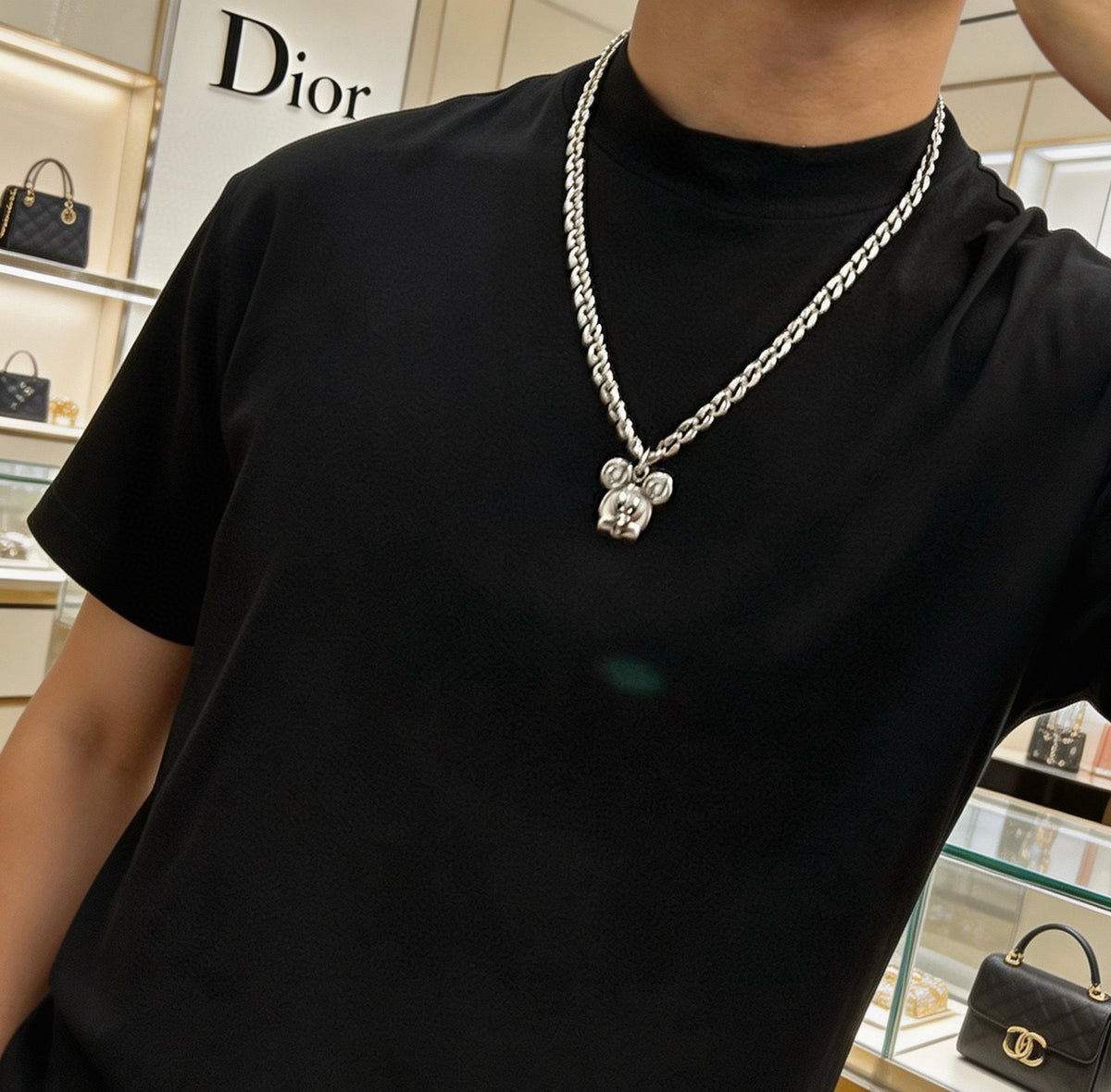 Dior Double-Chain Charm Necklace - product image 7