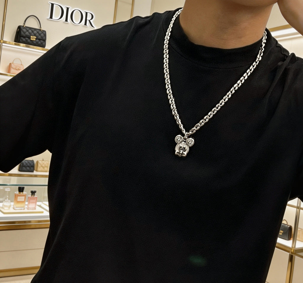 Dior Double-Chain Charm Necklace - product image 4