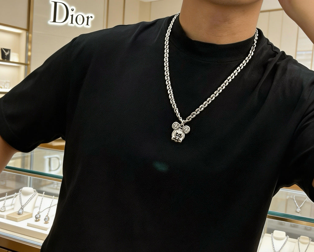 Dior Double-Chain Charm Necklace - product image 9