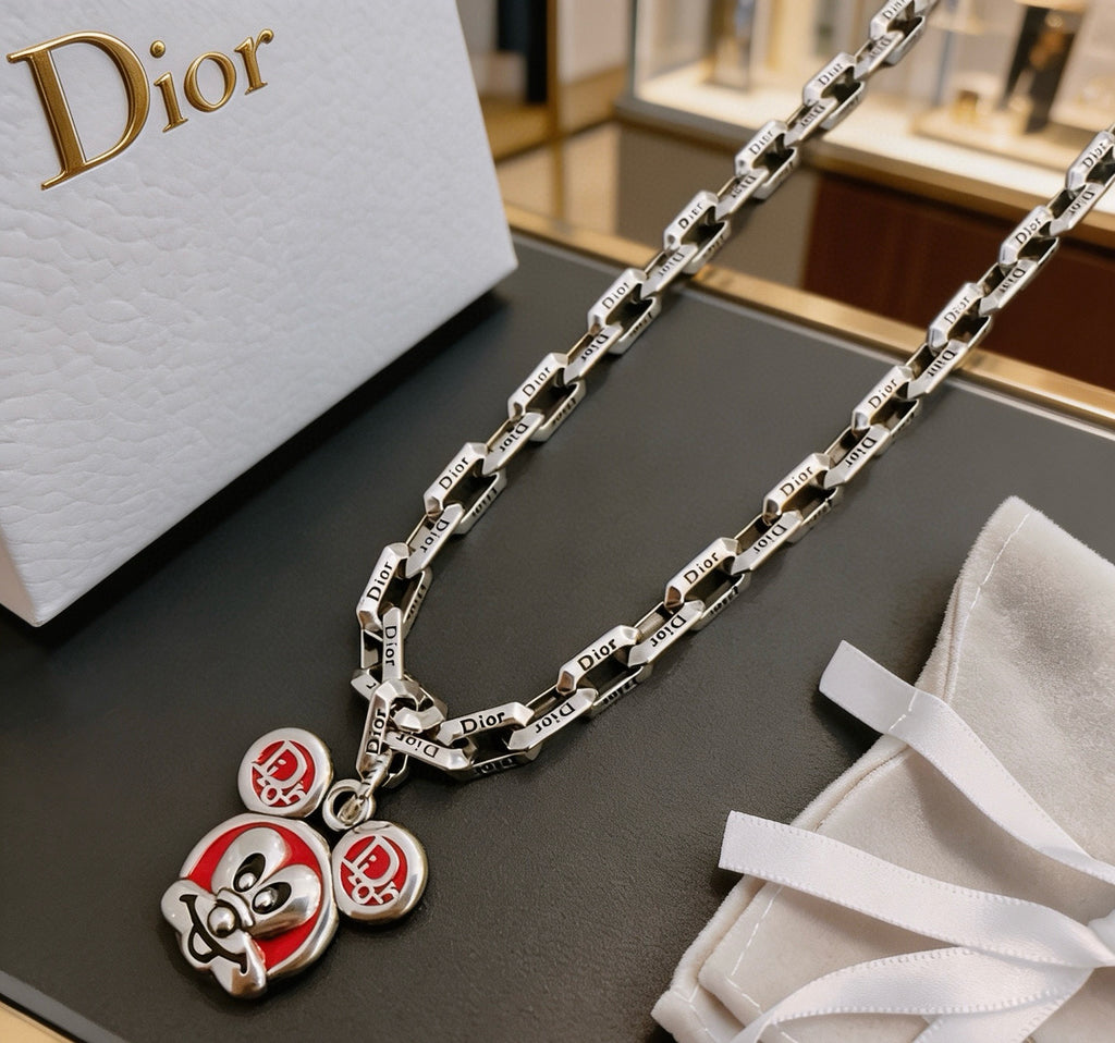 Dior Colored Medallion Chain Necklace - product image 5