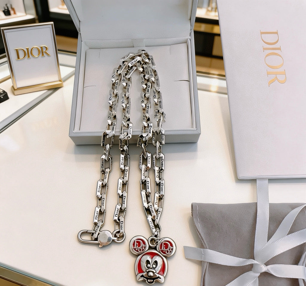 Dior Colored Medallion Chain Necklace - product image 3