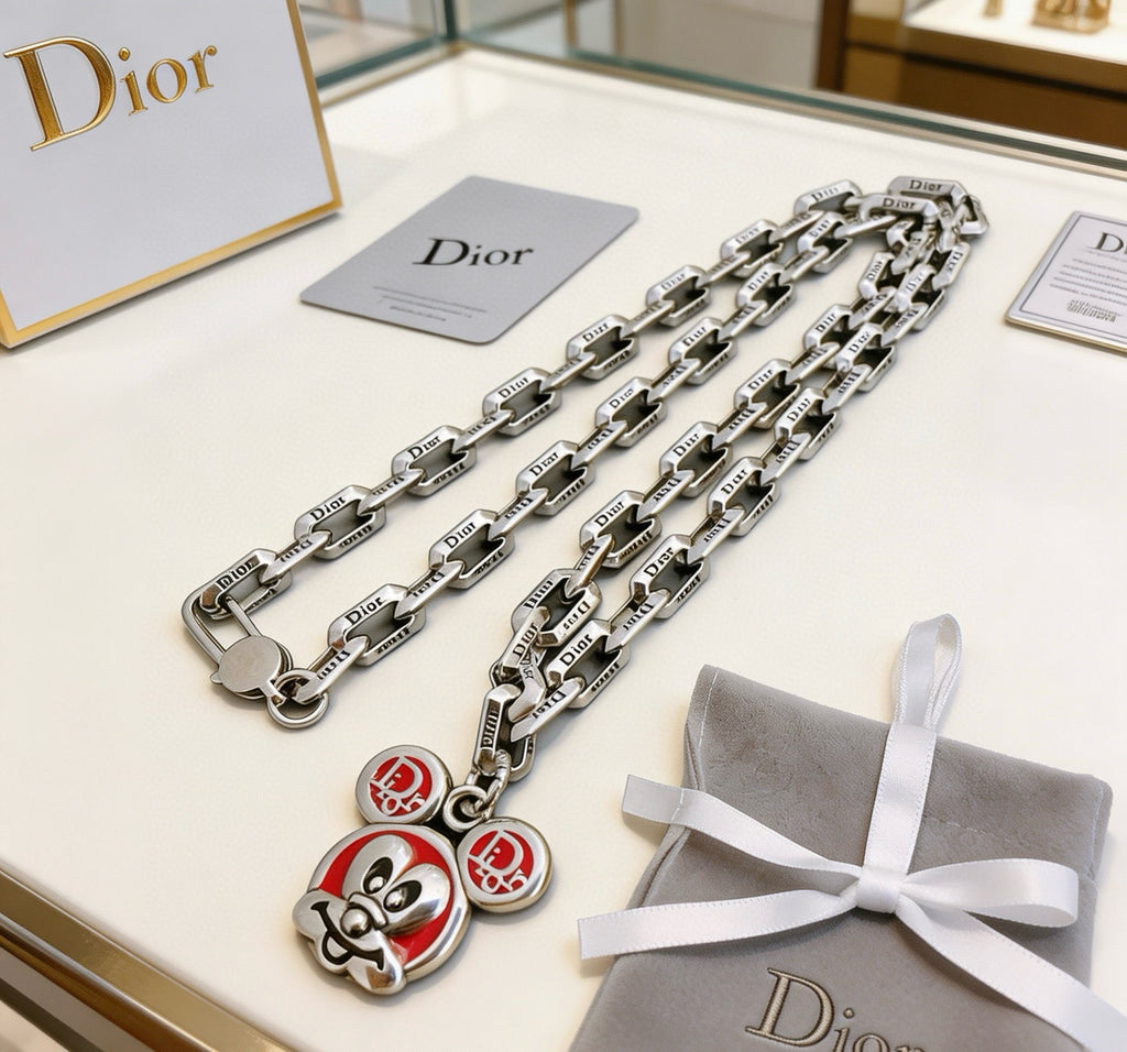 Dior Colored Medallion Chain Necklace - product image 8