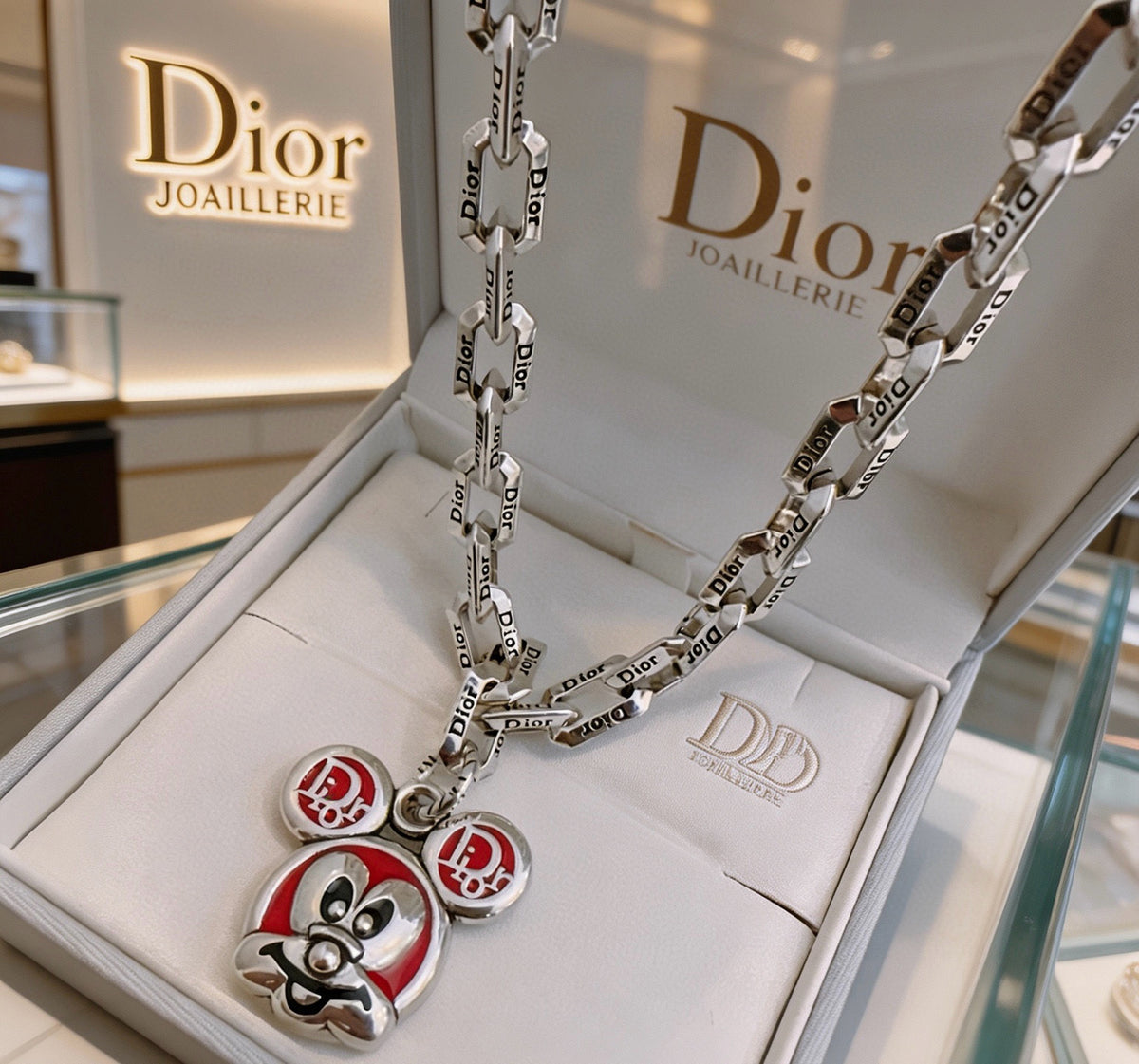 Dior Colored Medallion Chain Necklace - product image 6