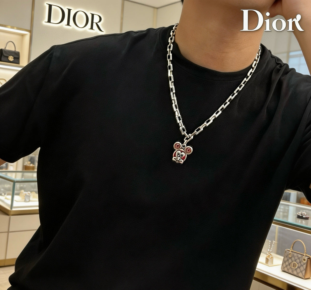 Dior Colored Medallion Chain Necklace - product image 9