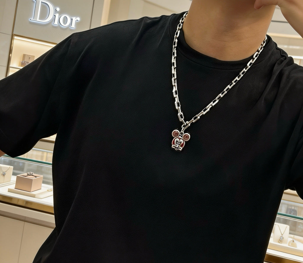Dior Colored Medallion Chain Necklace - product image 4