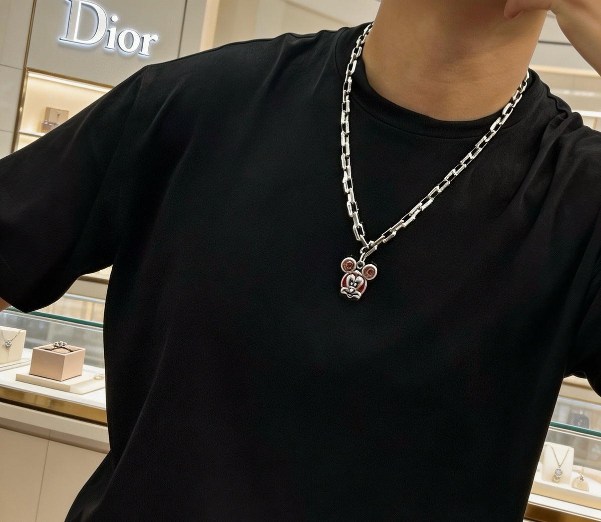 Dior Colored Medallion Chain Necklace - product image 4