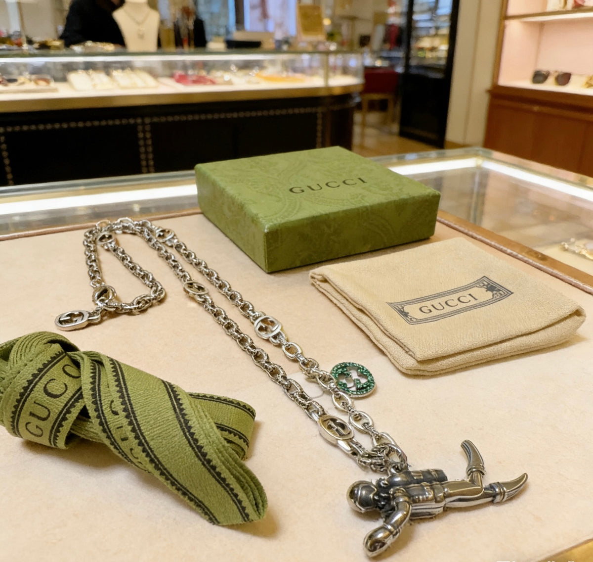 Gucci Anger Forest Interlocking G Chain Necklace - album image 4