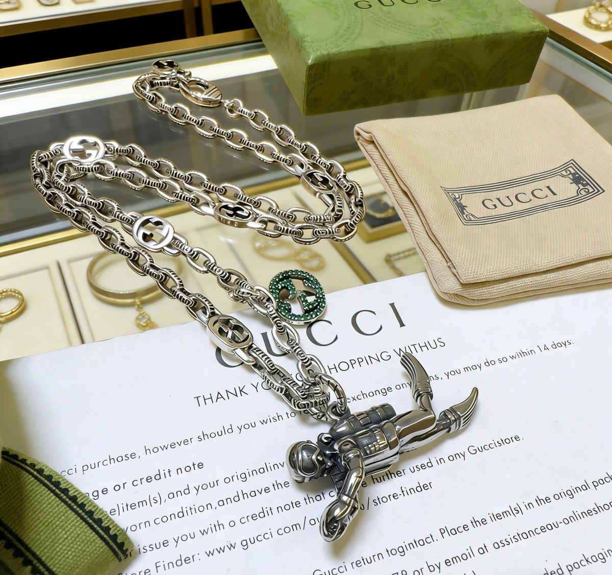 Gucci Anger Forest Interlocking G Chain Necklace - album image 9