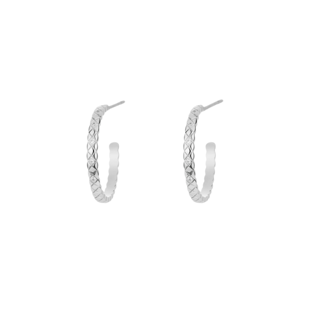 Chanel Gold-Tone Diamond-Shape Earrings - album image 2
