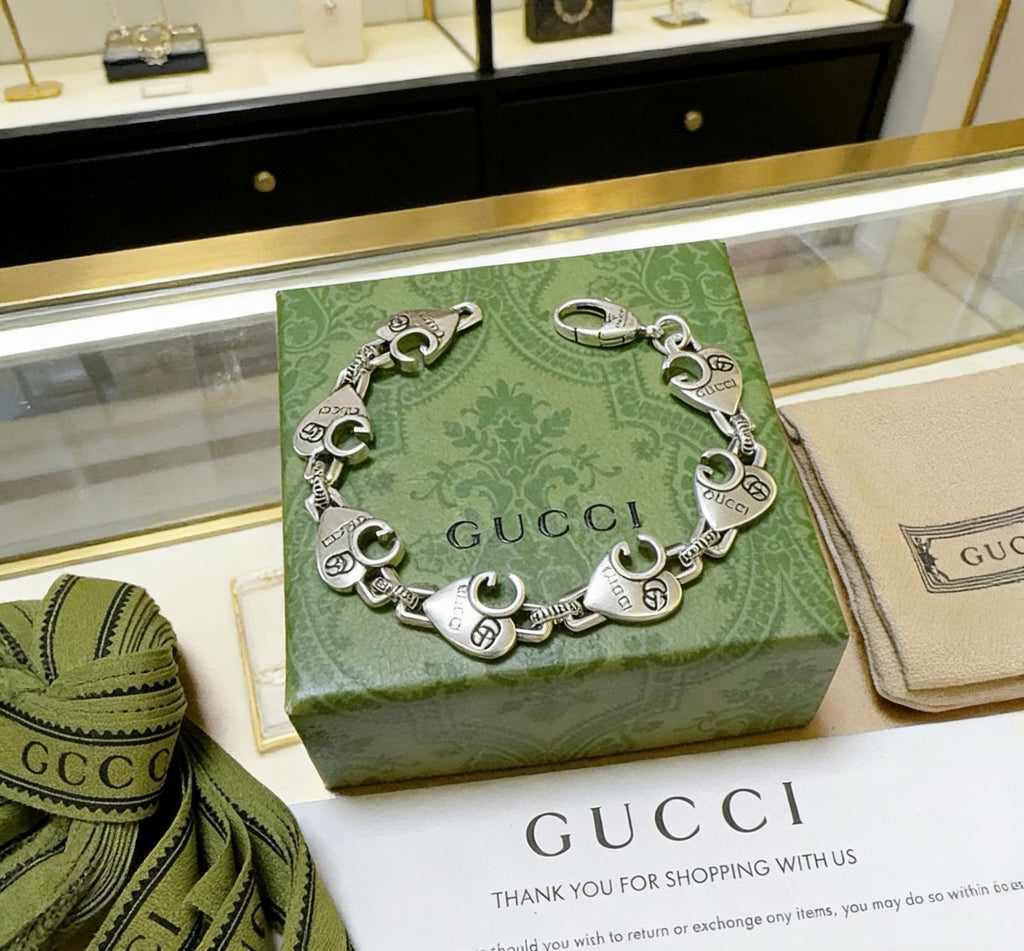 Gucci Silver-Tone Openwork Circular Link Bracelet - album image 4