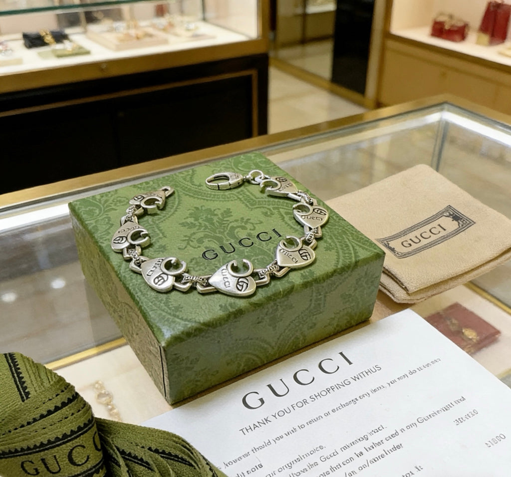 Gucci Silver-Tone Openwork Circular Link Bracelet - album image 7