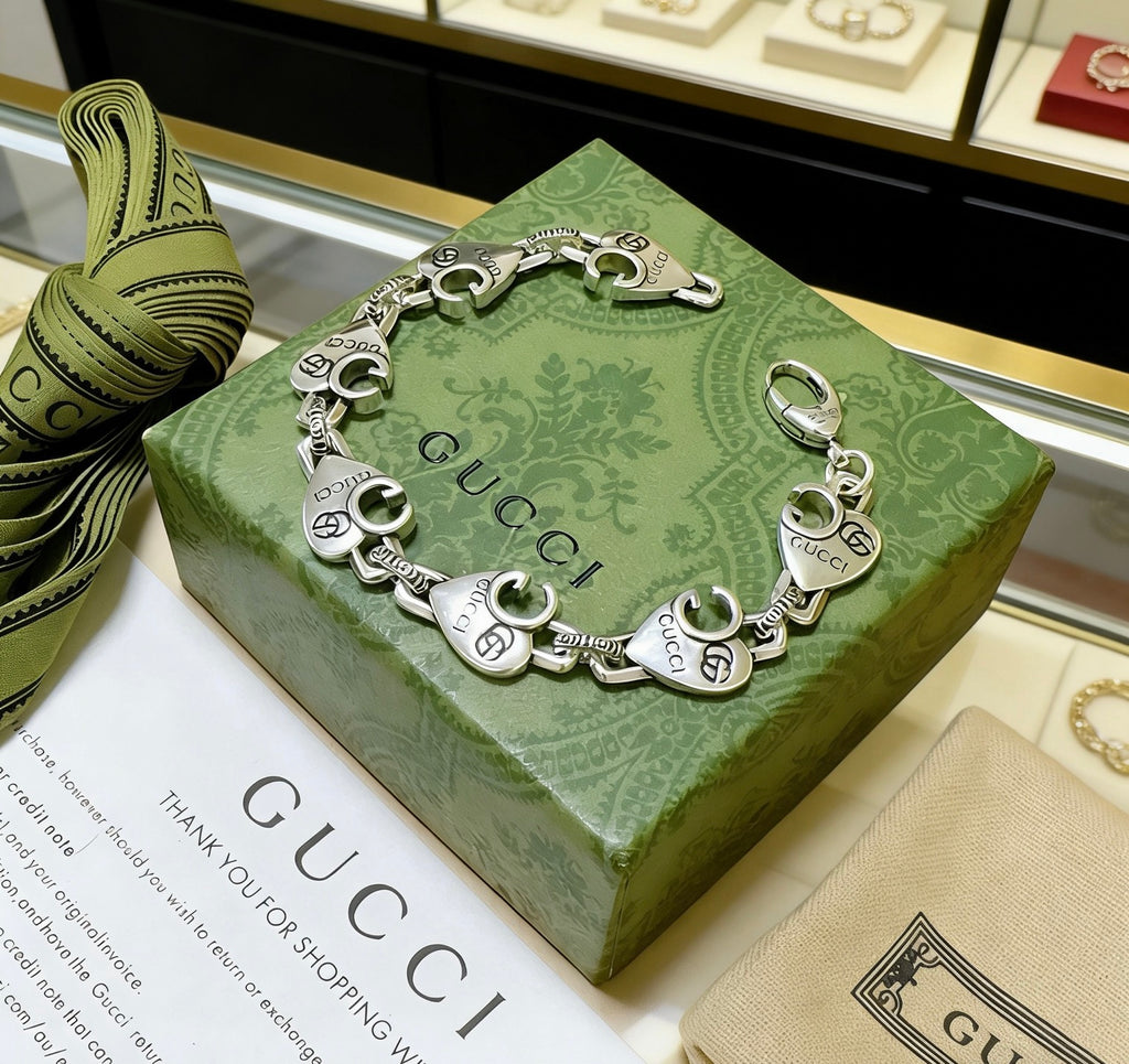 Gucci Silver-Tone Openwork Circular Link Bracelet - album image 2