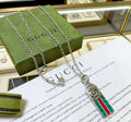 Gucci Anger Forest Interlocking G Antiqued Chain Necklace - album image 1