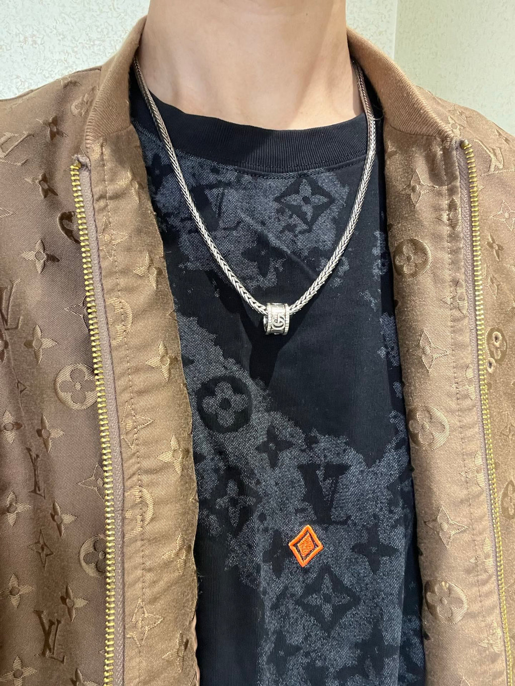 Gucci Anger Forest Interlocking G Antiqued Chain Necklace - album image 7