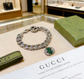 Gucci Silver-Tone Circular Chain Bracelet - album image 1