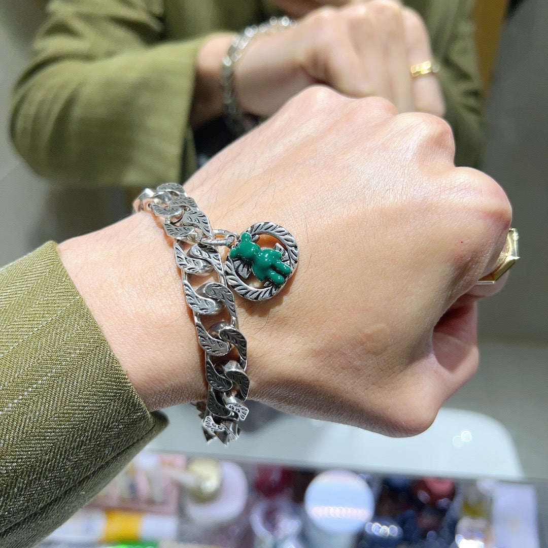 Gucci Silver-Tone Circular Chain Bracelet - album image 7