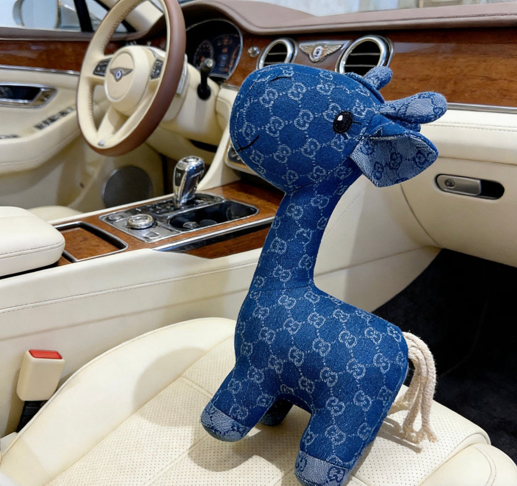 Gucci Blue Monogram Giraffe Plush Toy - album image 4