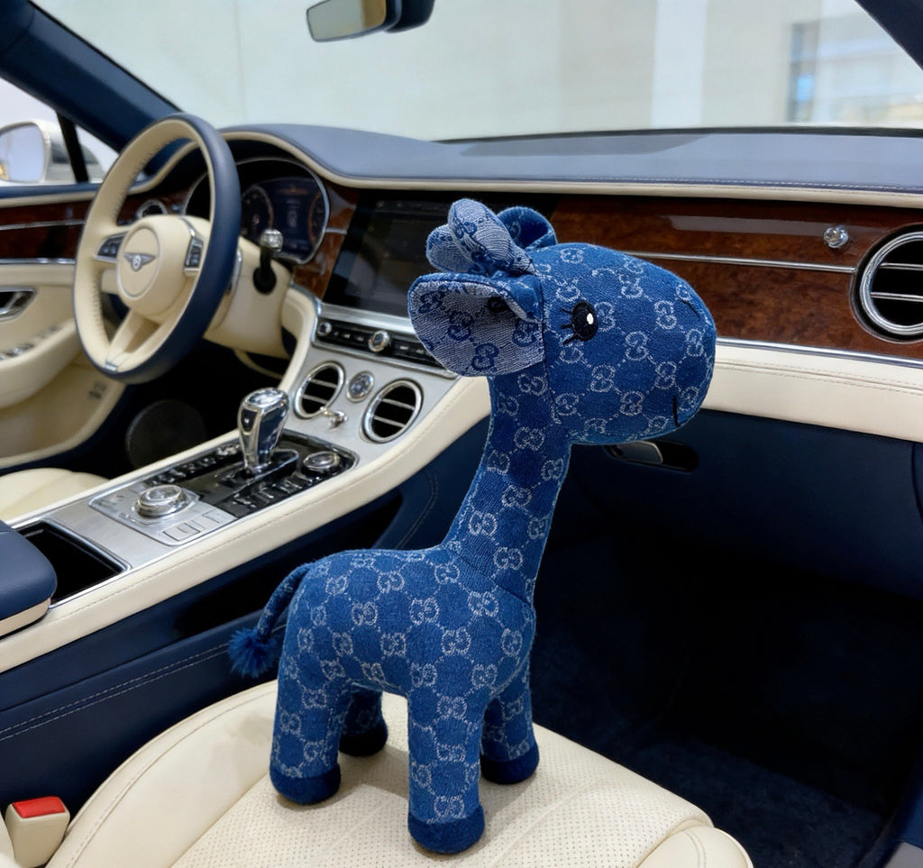 Gucci Blue Monogram Giraffe Plush Toy - album image 3