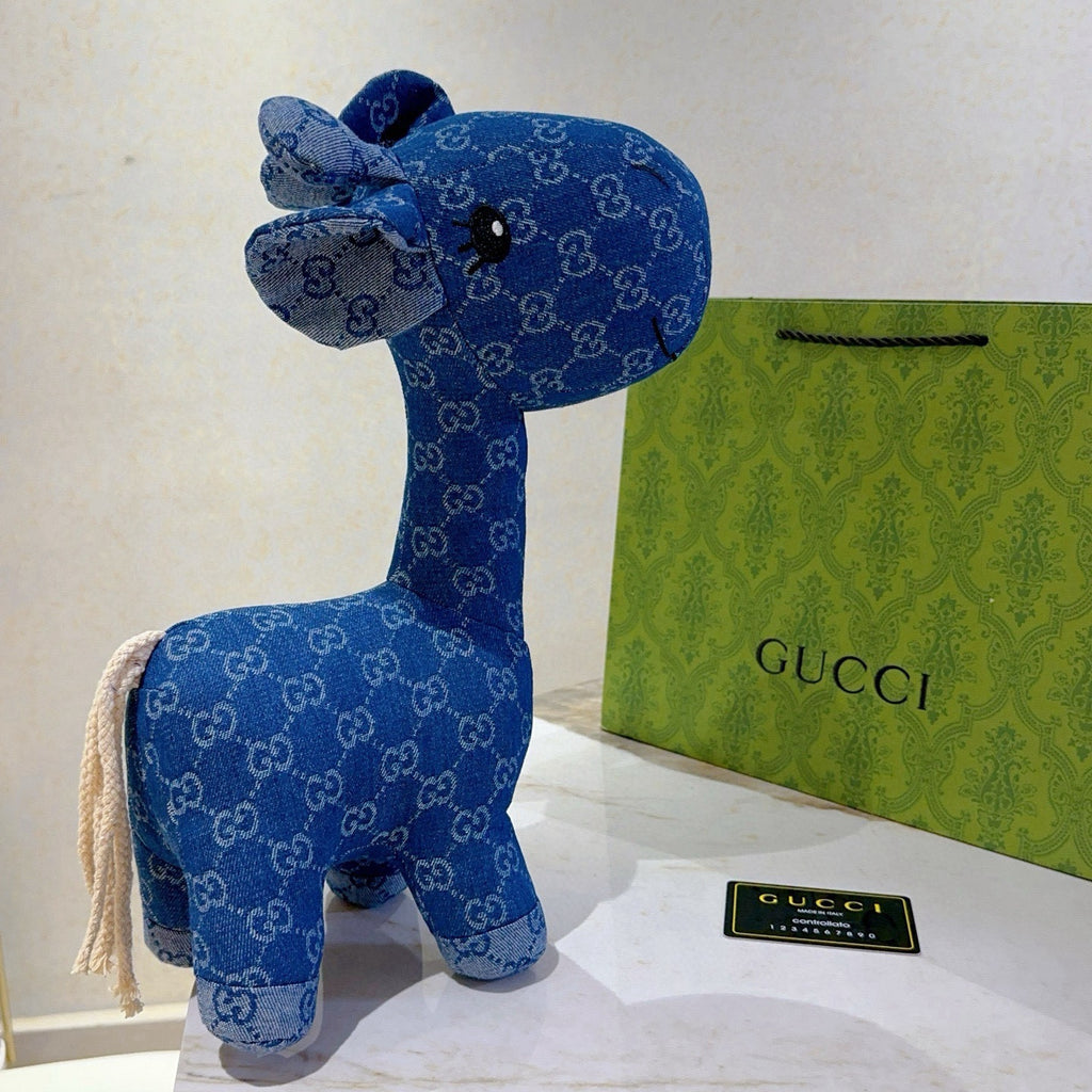 Gucci Blue Monogram Giraffe Plush Toy - album image 9