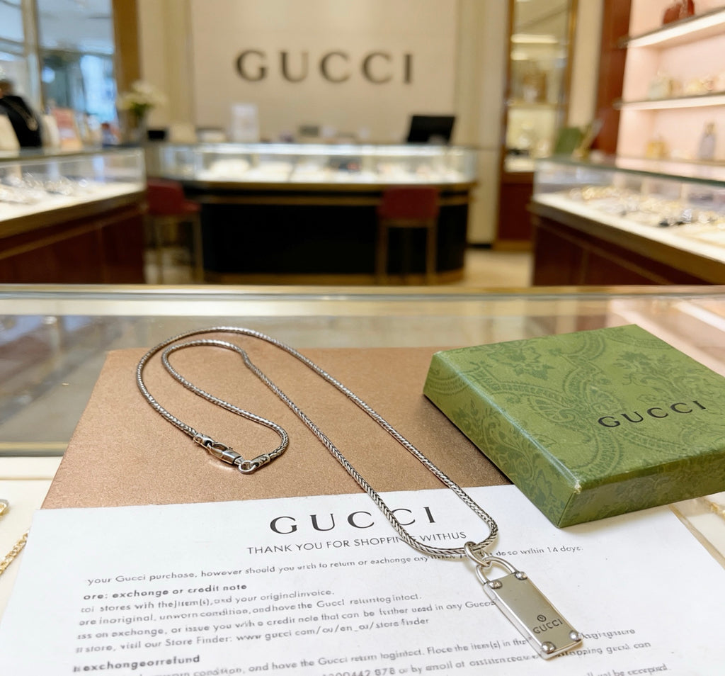 Gucci Anger Forest Interlocking G Antiqued Chain Necklace - album image 9