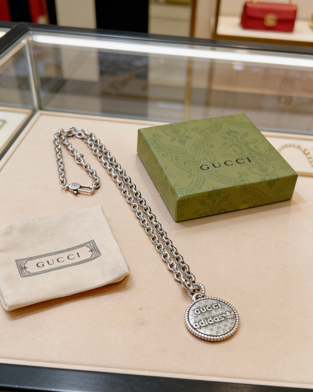 Gucci Anger Forest Interlocking G Antiqued Chain Necklace - album image 7