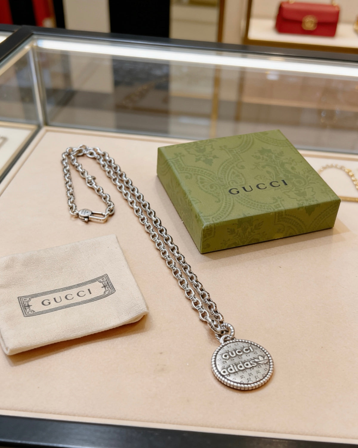 Gucci Anger Forest Interlocking G Antiqued Chain Necklace - album image 7