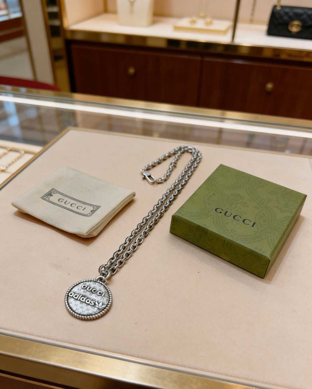 Gucci Anger Forest Interlocking G Antiqued Chain Necklace - album image 8