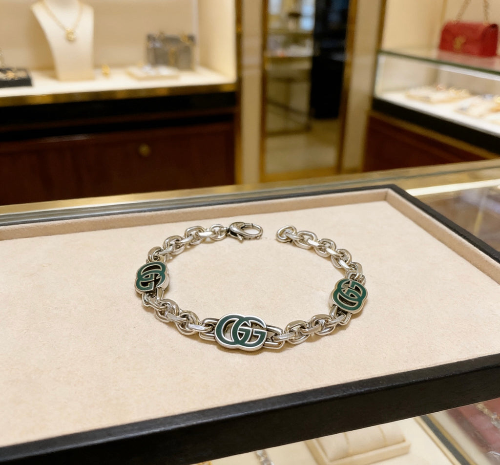 Gucci Silver-Tone Double G Chain Bracelet - album image 2