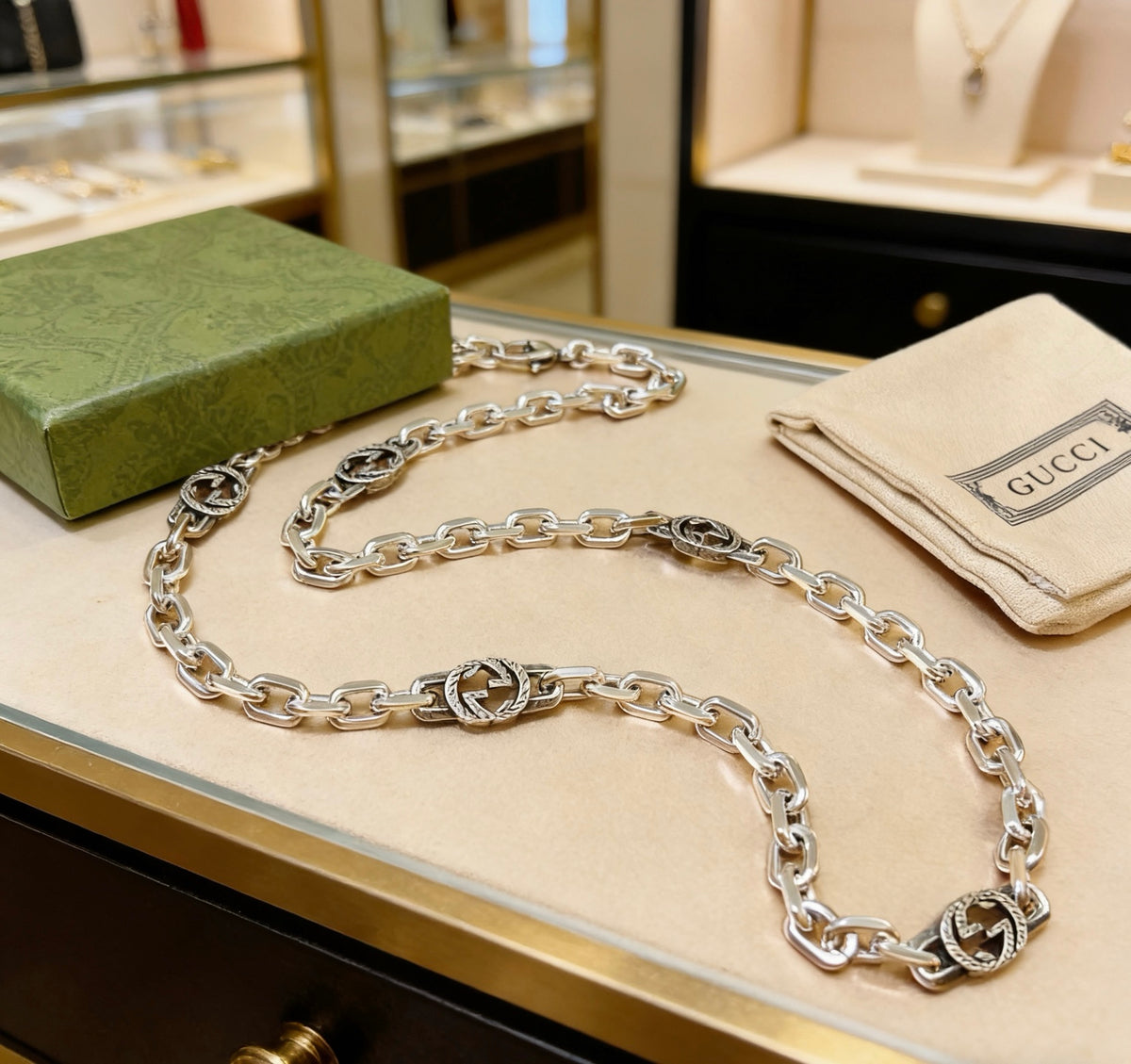 Gucci Anger Forest Interlocking G Chain Necklace - album image 5