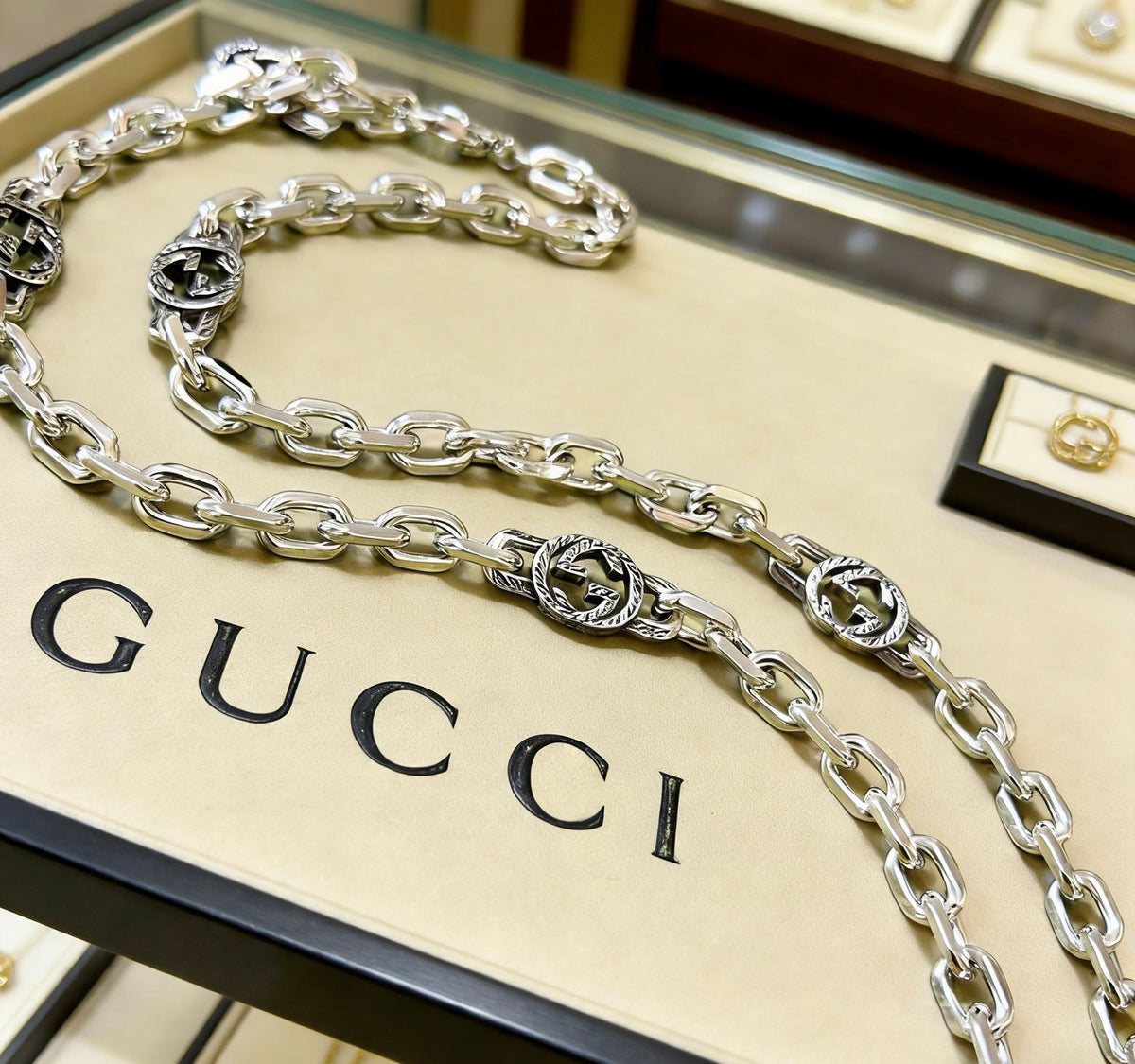 Gucci Anger Forest Interlocking G Chain Necklace - album image 2