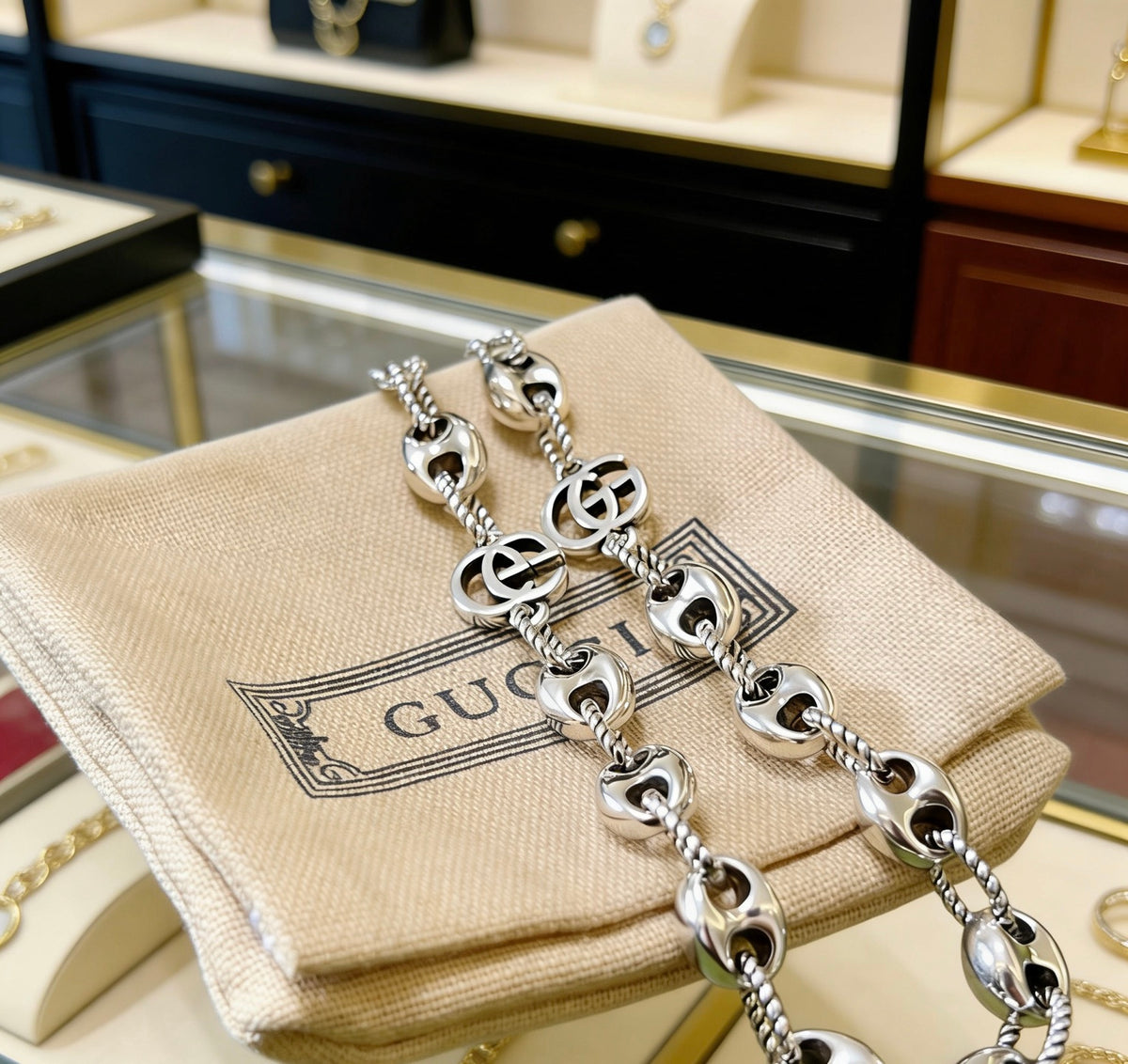 Gucci Anger Forest Interlocking G Chain Necklace - album image 5
