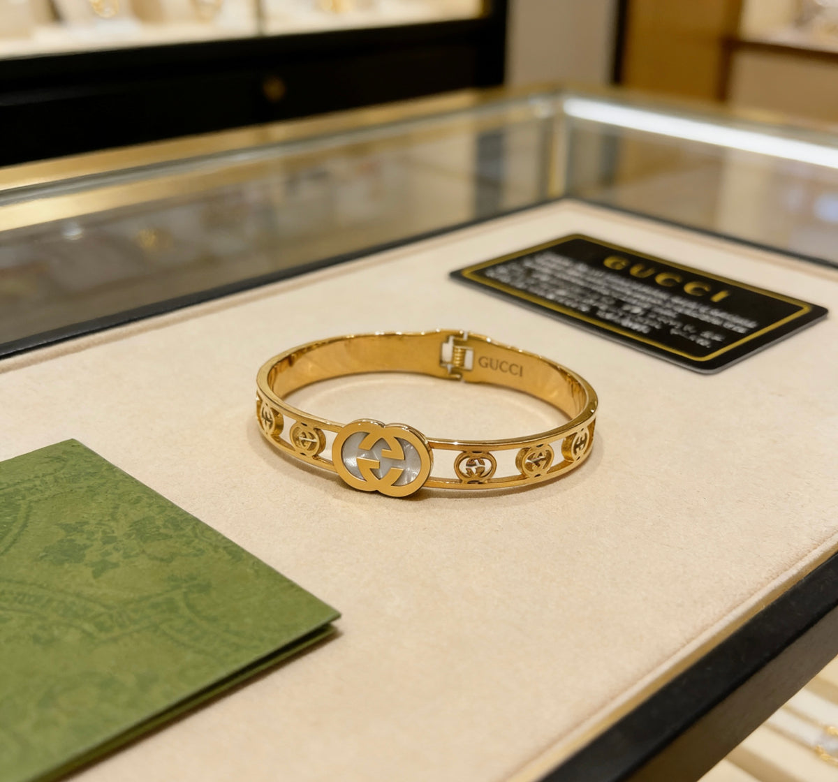 Gucci Anger Forest Interlocking G Antiqued Bangle - album image 1