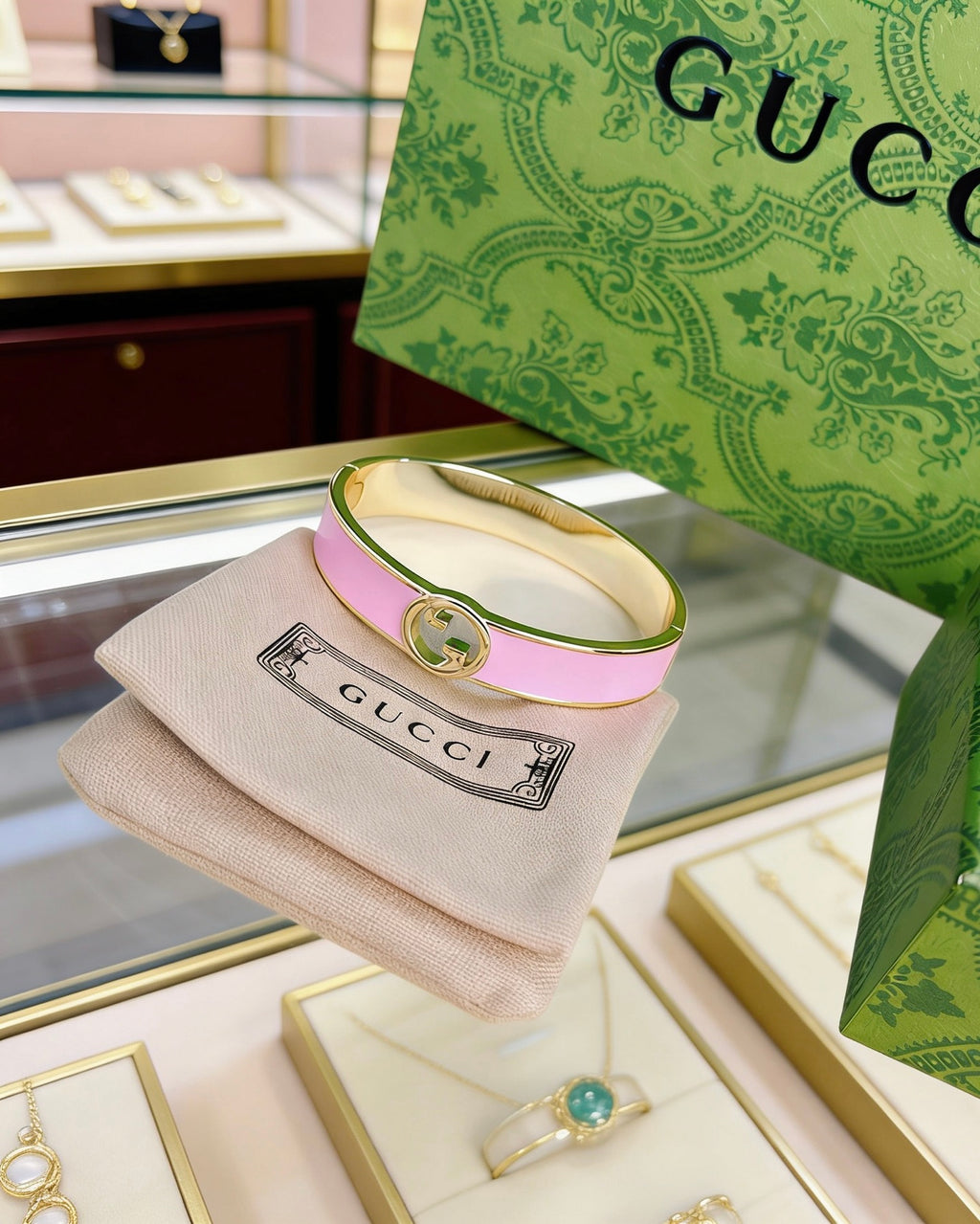 Gucci Anger Forest Interlocking G Antiqued Bangle - album image 5