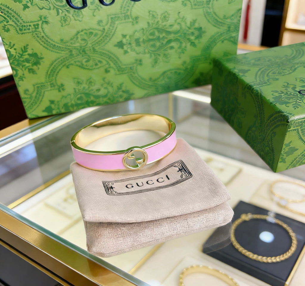Gucci Anger Forest Interlocking G Antiqued Bangle - album image 7