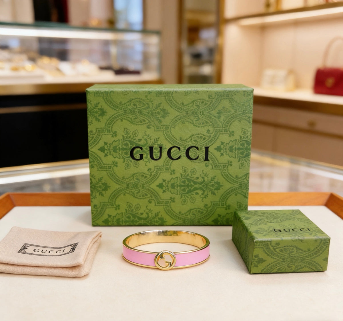 Gucci Anger Forest Interlocking G Antiqued Bangle - album image 4