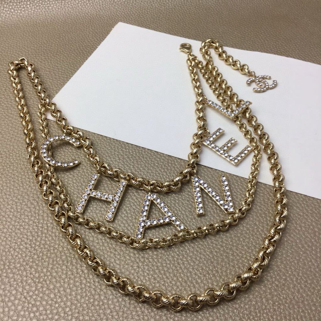 Chanel Gold-Tone Letter Chain Belt - album image 3