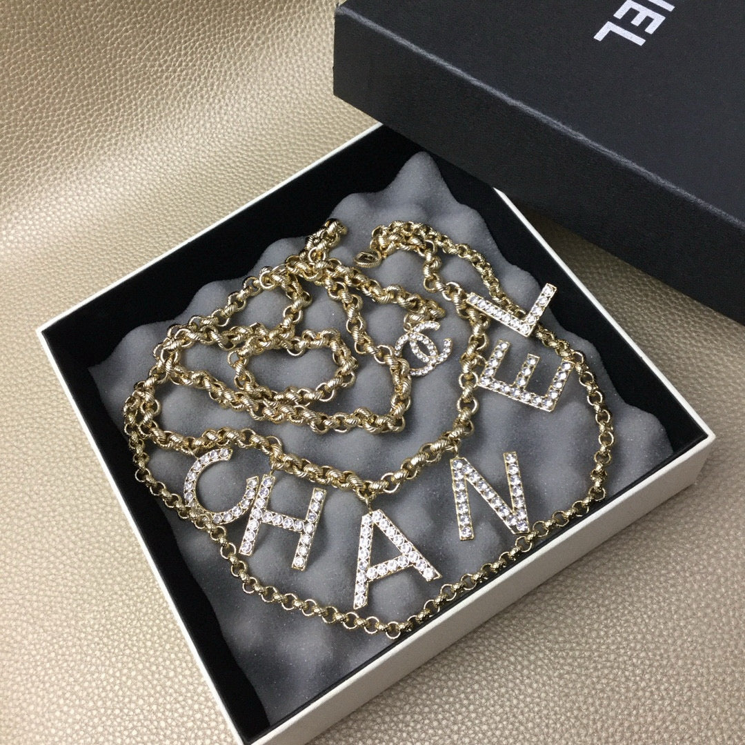 Chanel Gold-Tone Letter Chain Belt - album image 2