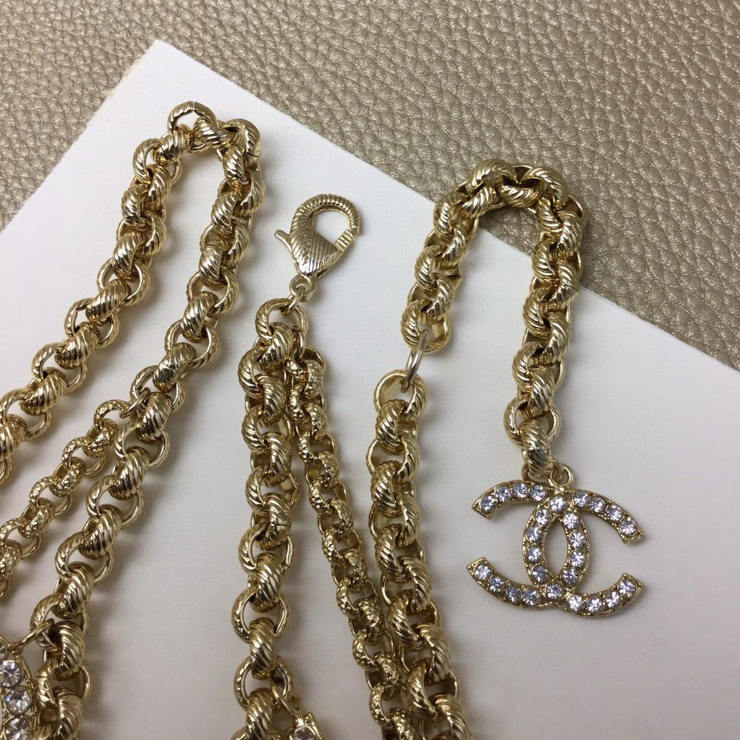 Chanel Gold-Tone Letter Chain Belt - album image 5