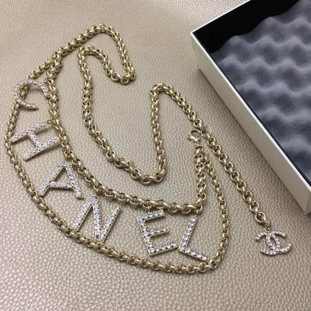Chanel Gold-Tone Letter Chain Belt - album image 6