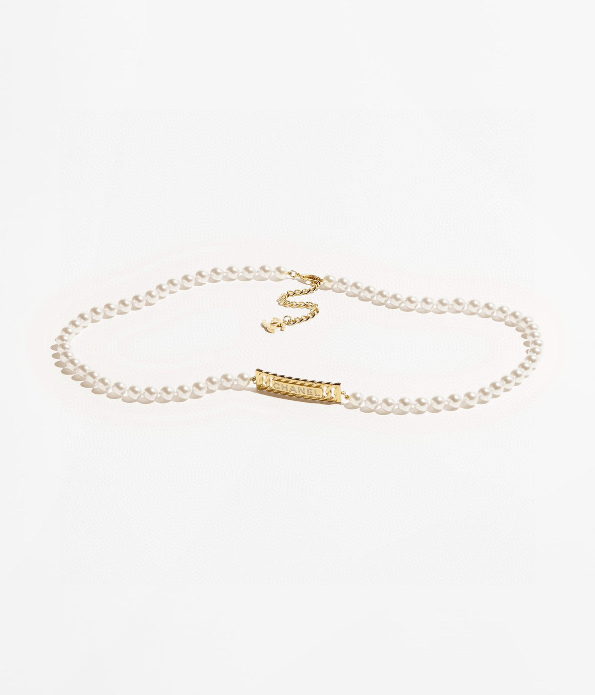 Chanel Pearl Chain Belt with Square CC Center - album image 9