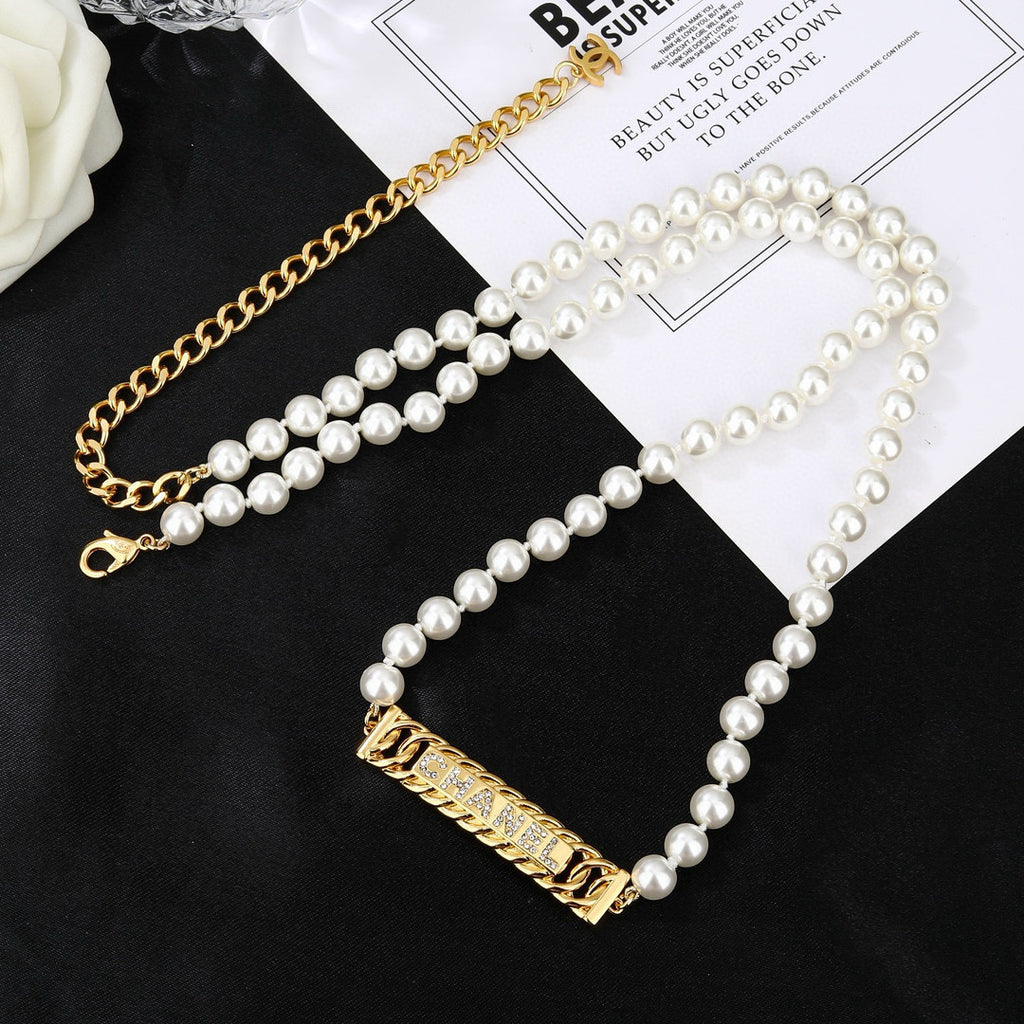 Chanel Pearl Chain Belt with Square CC Center - album image 7