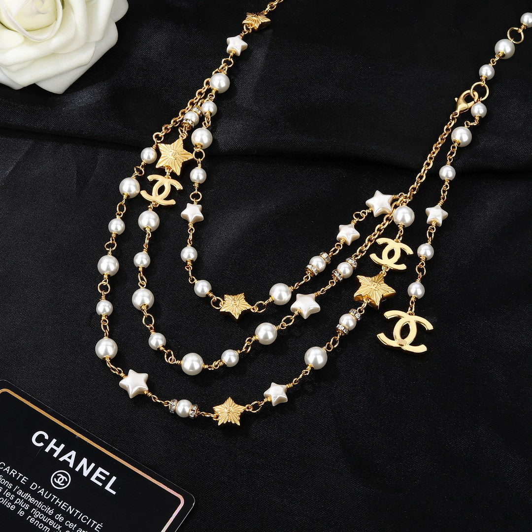 Chanel Gold-Tone Draped Pearl Chain Belt - album image 4