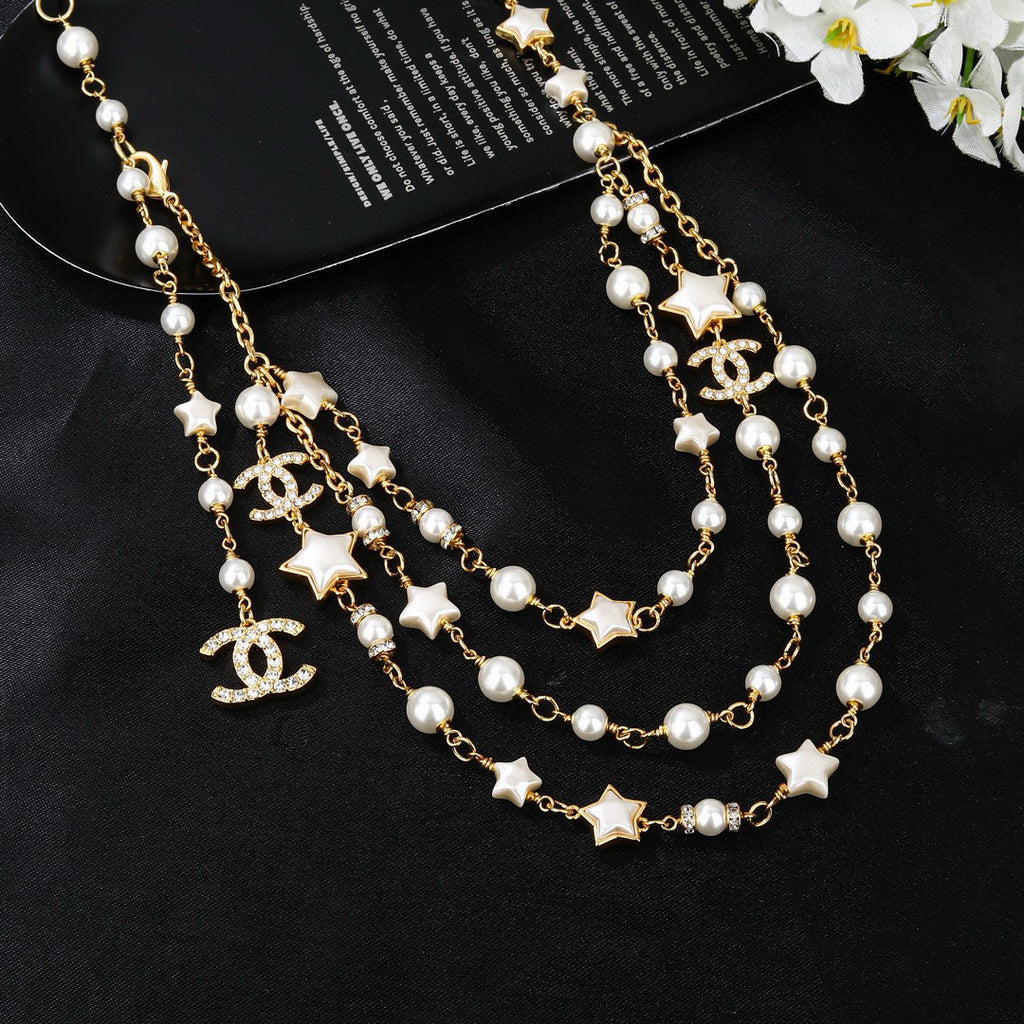 Chanel Gold-Tone Draped Pearl Chain Belt - album image 5