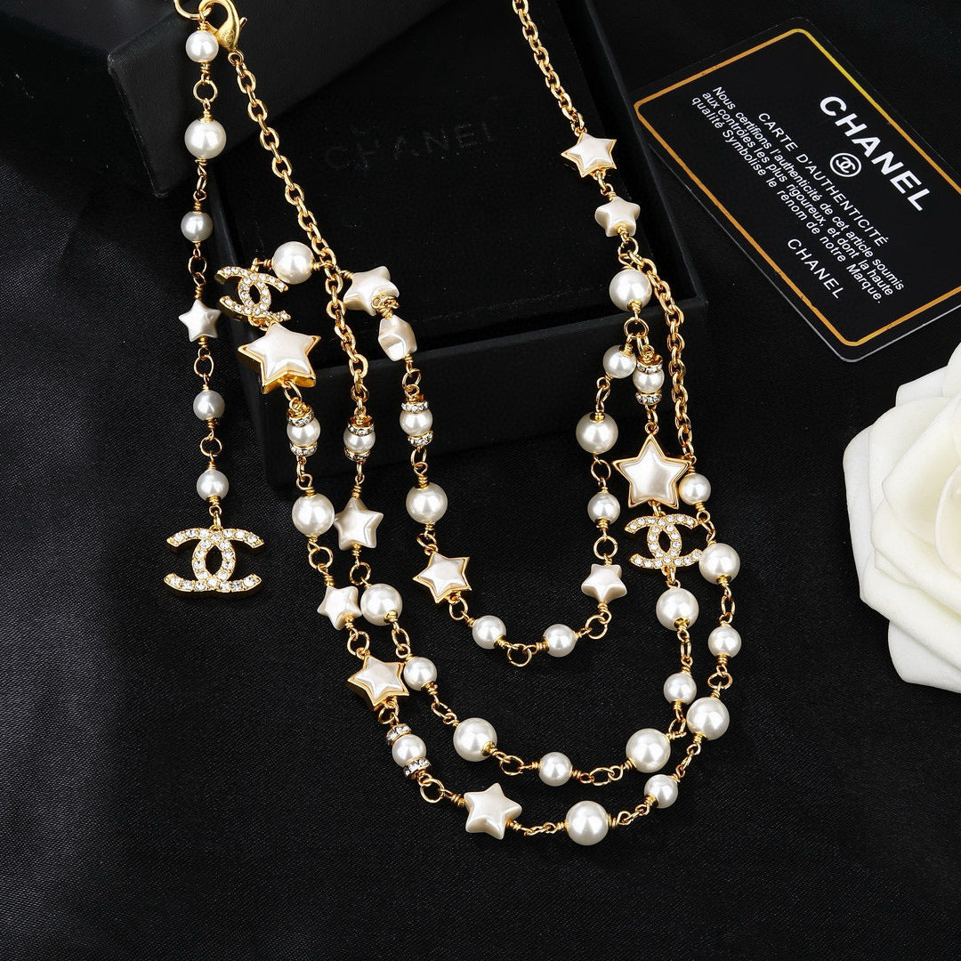 Chanel Gold-Tone Draped Pearl Chain Belt - album image 3