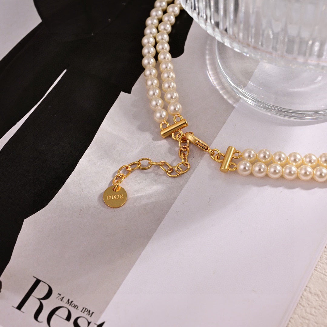 Dior Bow Pearl-Look Layered Jewelry - product image 5