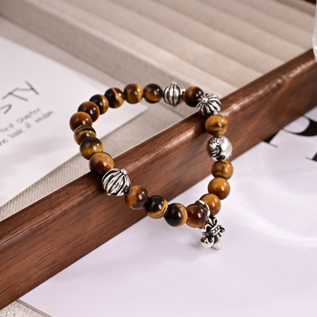 Chrome Hearts Amber Brown Bead Bracelet - album image 2