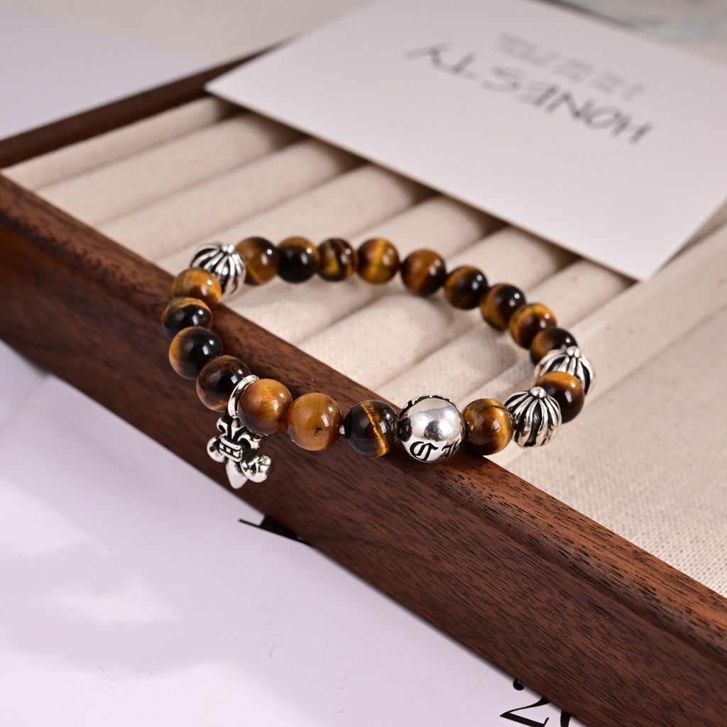 Chrome Hearts Amber Brown Bead Bracelet - album image 5