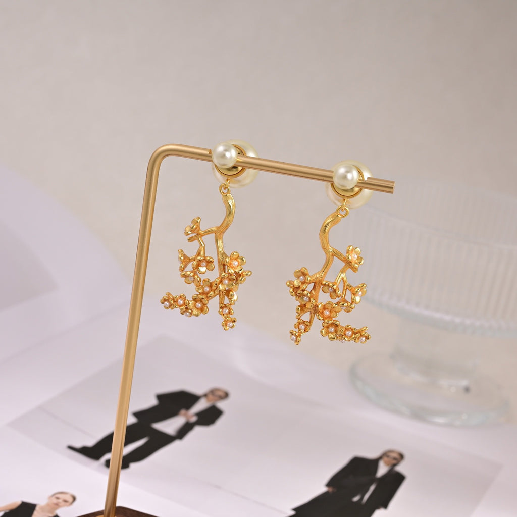 Dior Star and Pink Pearl-Look Earrings - product image 5